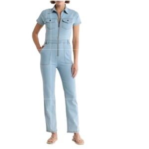 NWT Bebe Boiler Denim Jumpsuit Size Small